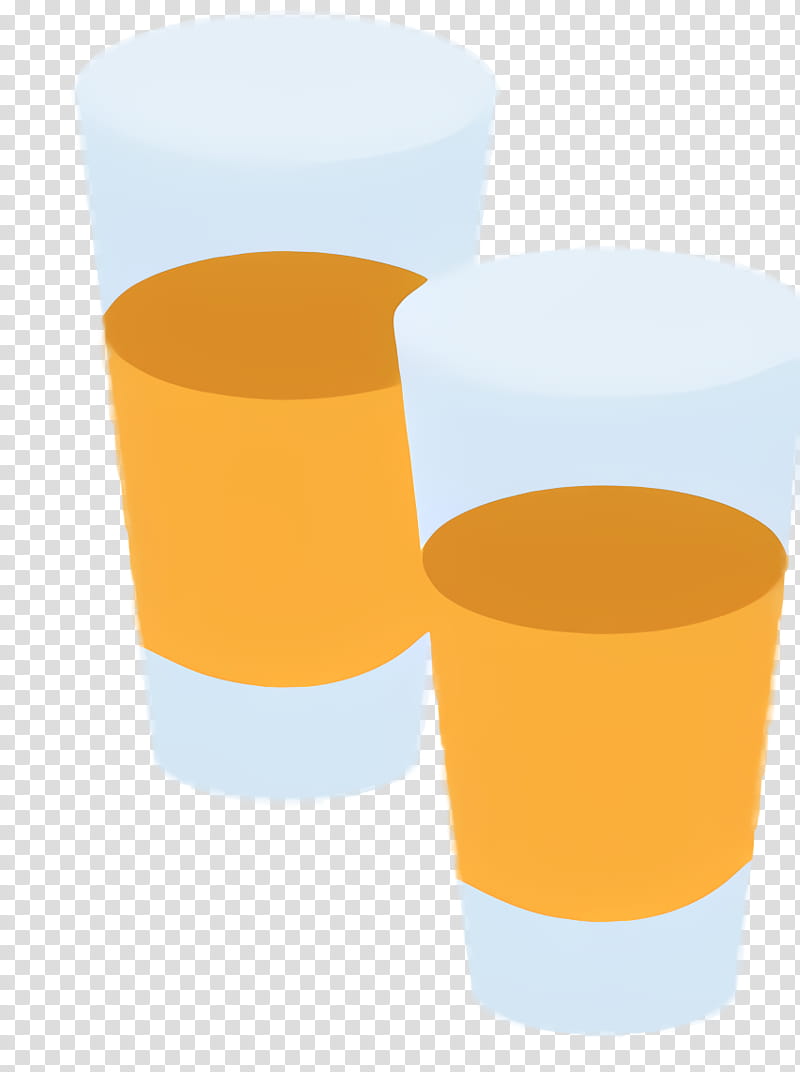 Juice, Pint Glass, Coffee, Coffee Cup, Cylinder, Orange, Drinkware, Yellow transparent background PNG clipart