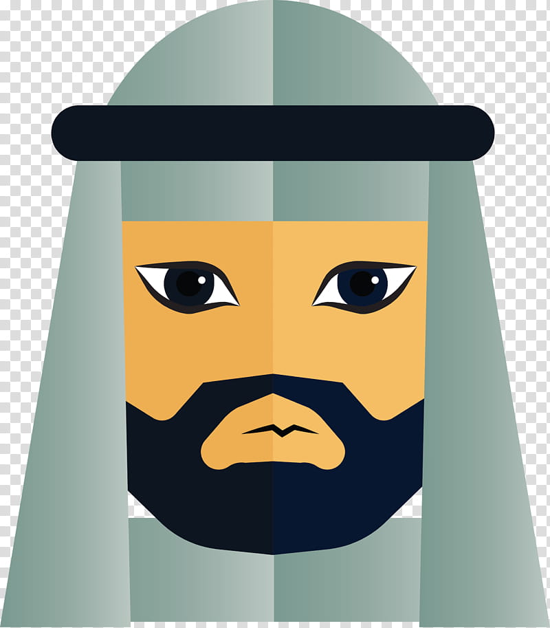 Arabic Man Arabic Culture, Cartoon, Facial Hair, Moustache, Headgear, Beard transparent background PNG clipart