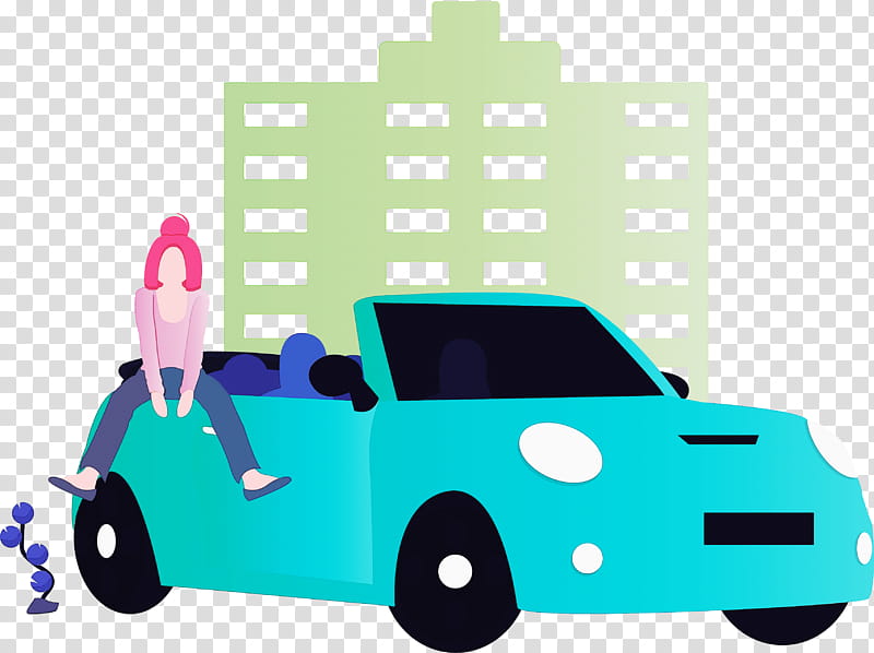 City car, Turquoise, Vehicle, Aqua, Vehicle Door, Pink, Toy, Electric Blue transparent background PNG clipart