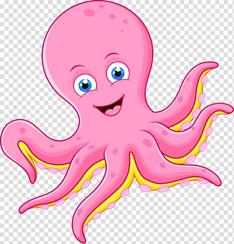 octopus giant pacific octopus pink cartoon octopus, Animal Figure, Sticker transparent background PNG clipart