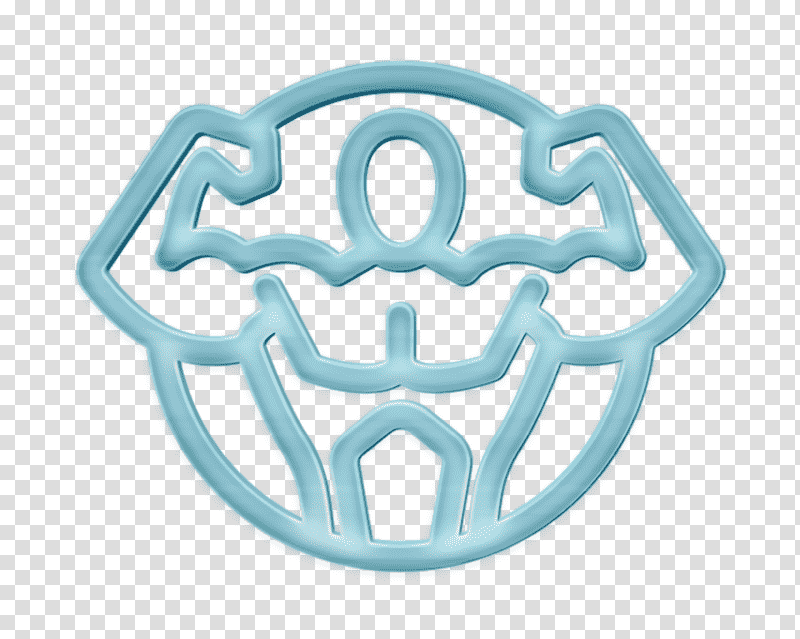 Brawn icon Gym icon Gym and Fitness icon, People Icon, Line Art, Health, Physical Fitness, Indie Art transparent background PNG clipart