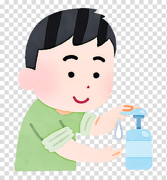 washing hands wash hands, Cartoon, Child, Water, Finger, Plastic Bottle transparent background PNG clipart