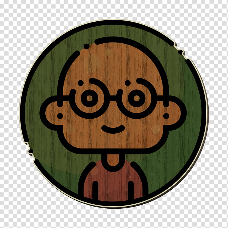 Avatars icon Man icon Bald icon, Green, Cartoon, Head, Smile, Symbol, Glasses transparent background PNG clipart