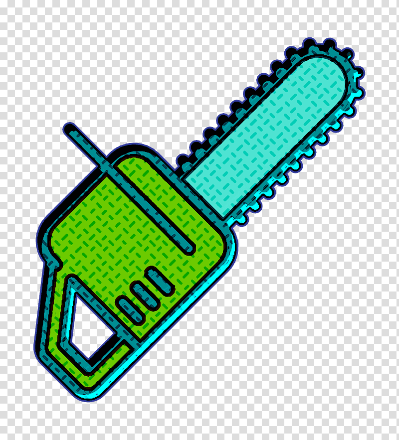 Linear Color Farming Elements icon Chainsaw icon, Drawing, Traditionally Animated Film, Logo, Cartoon, Animation transparent background PNG clipart