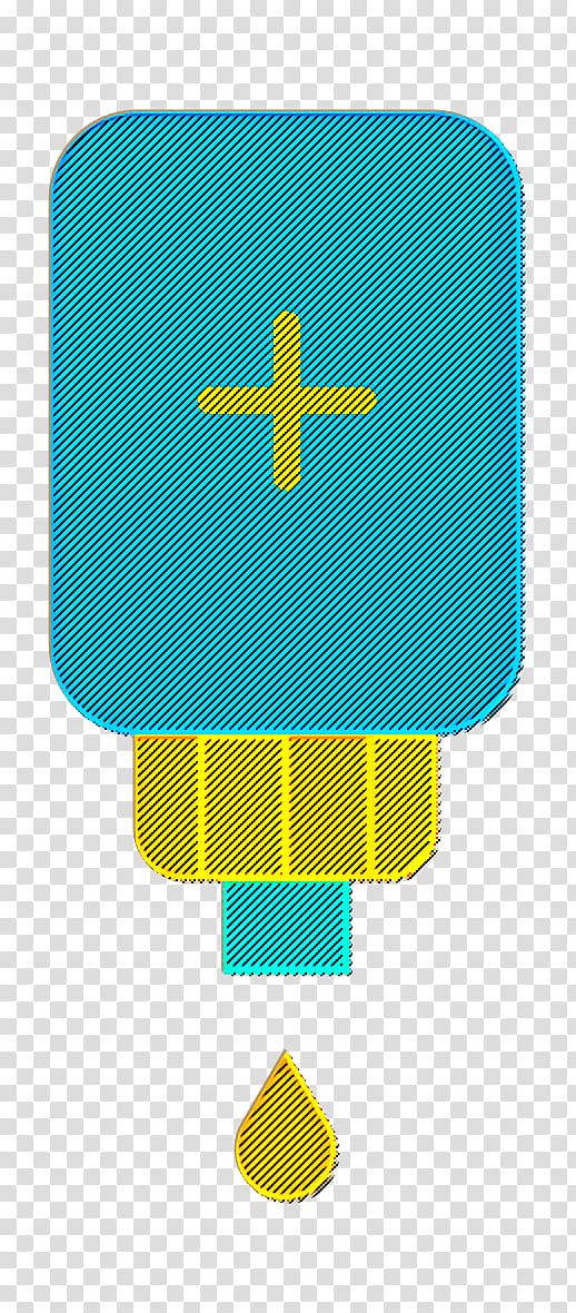 Cleaning icon Intravenous saline drip icon Iv icon, Yellow, Symbol transparent background PNG clipart