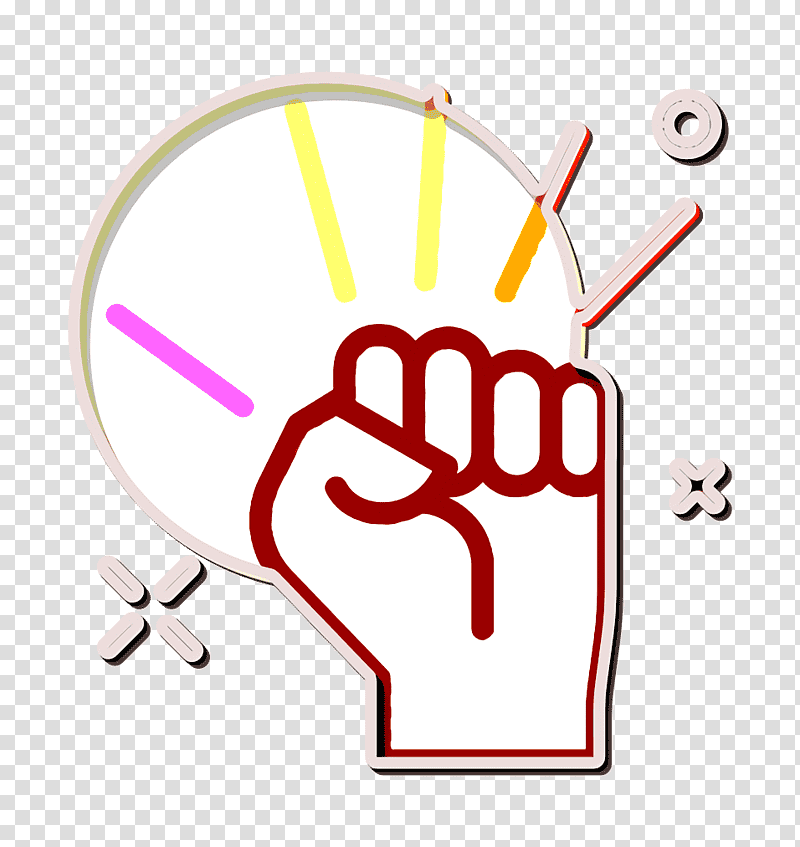 Empowerment icon Fist icon Protest icon, Headache, Migraine, Acupressure, Health, Company, Psychological Stress transparent background PNG clipart