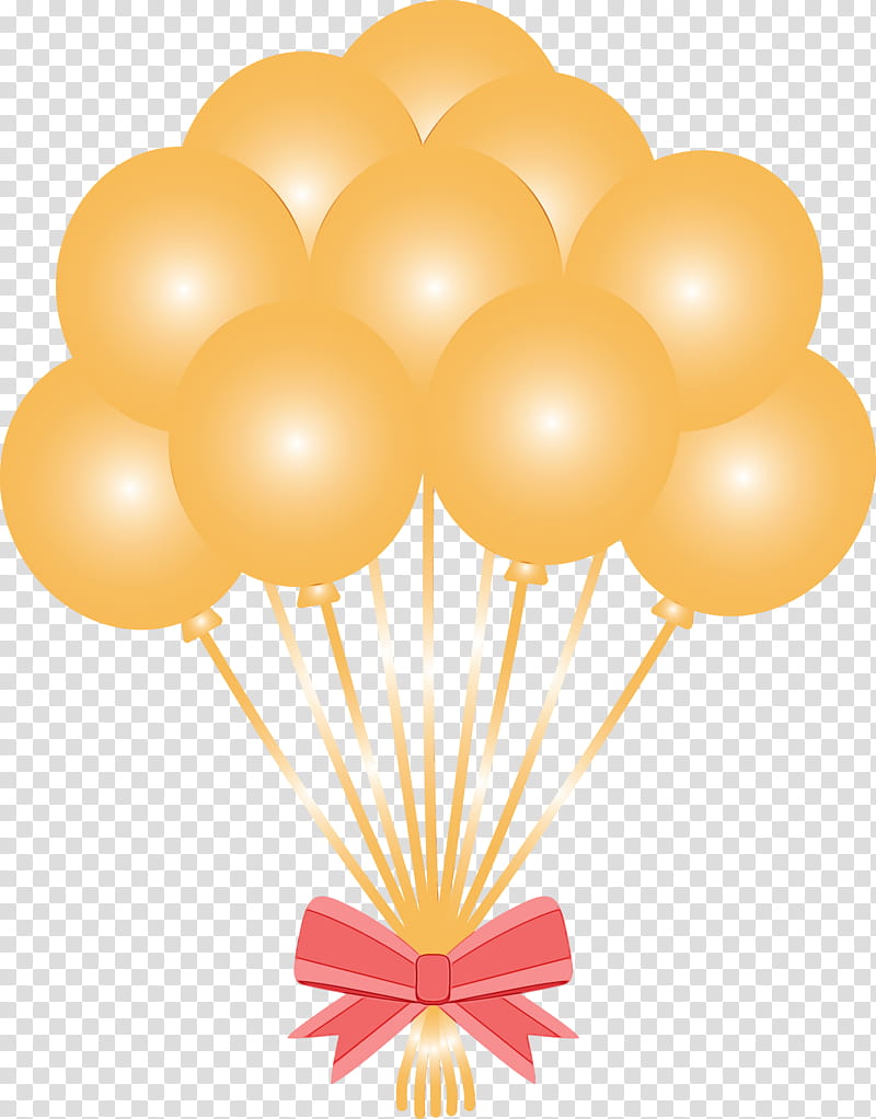 balloon party supply hot air ballooning cluster ballooning toy, Watercolor, Paint, Wet Ink transparent background PNG clipart