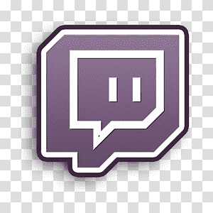 Twitch logo PNG transparent image download, size: 2816x1041px