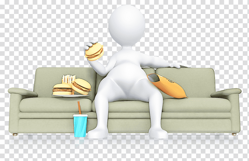 sofa bed recliner sitting comfort couch, Joint, Cartoon, Behavior, Human, Human Biology transparent background PNG clipart