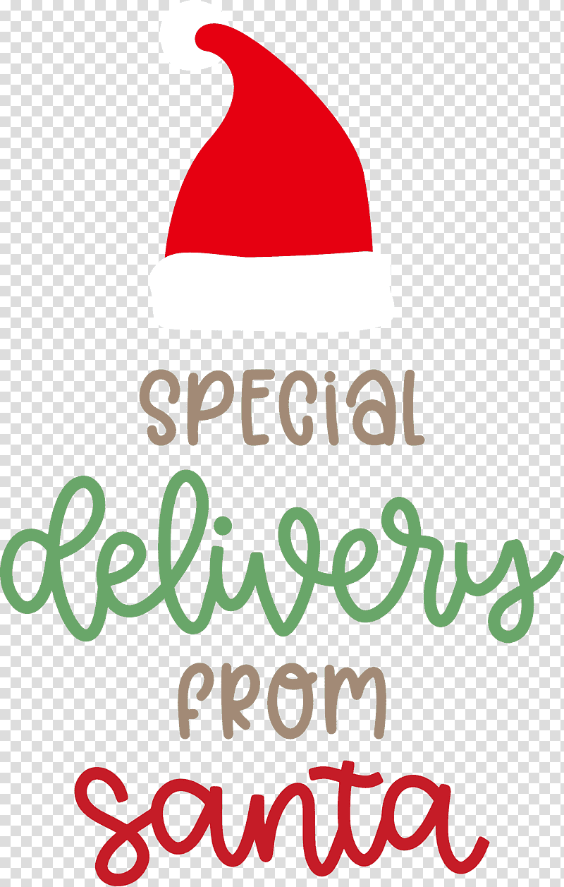 Special Delivery From Santa Santa Christmas, Christmas , Logo, Meter, Line, Geometry, Mathematics transparent background PNG clipart