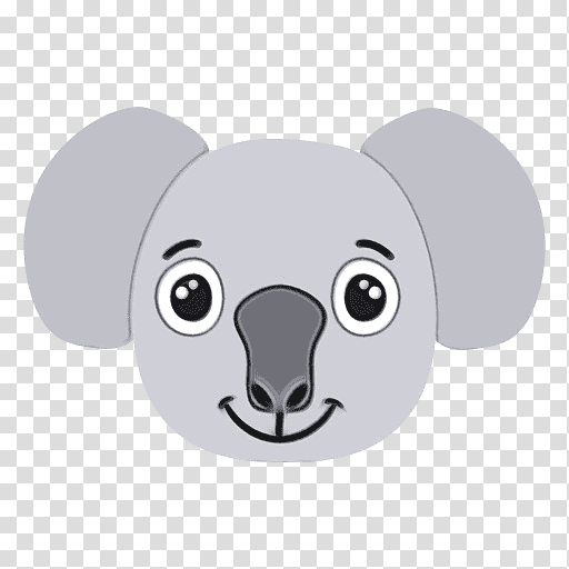 koala cartoon cuteness marsupials caricature, Watercolor, Paint, Wet Ink, Drawing, , Snout transparent background PNG clipart