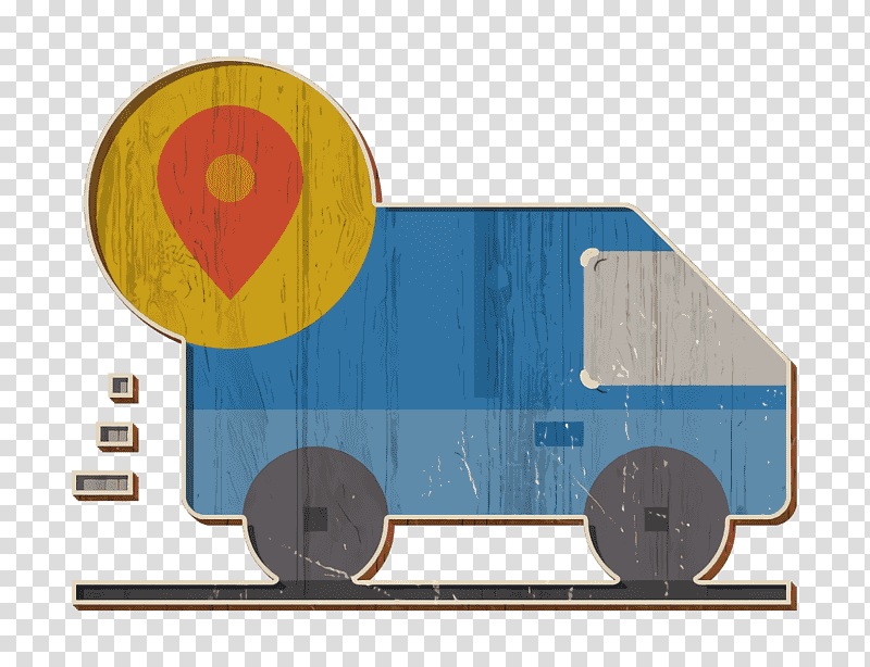 Delivery icon Shipment icon Tracking icon, Angle, Yellow, Geometry, Mathematics transparent background PNG clipart