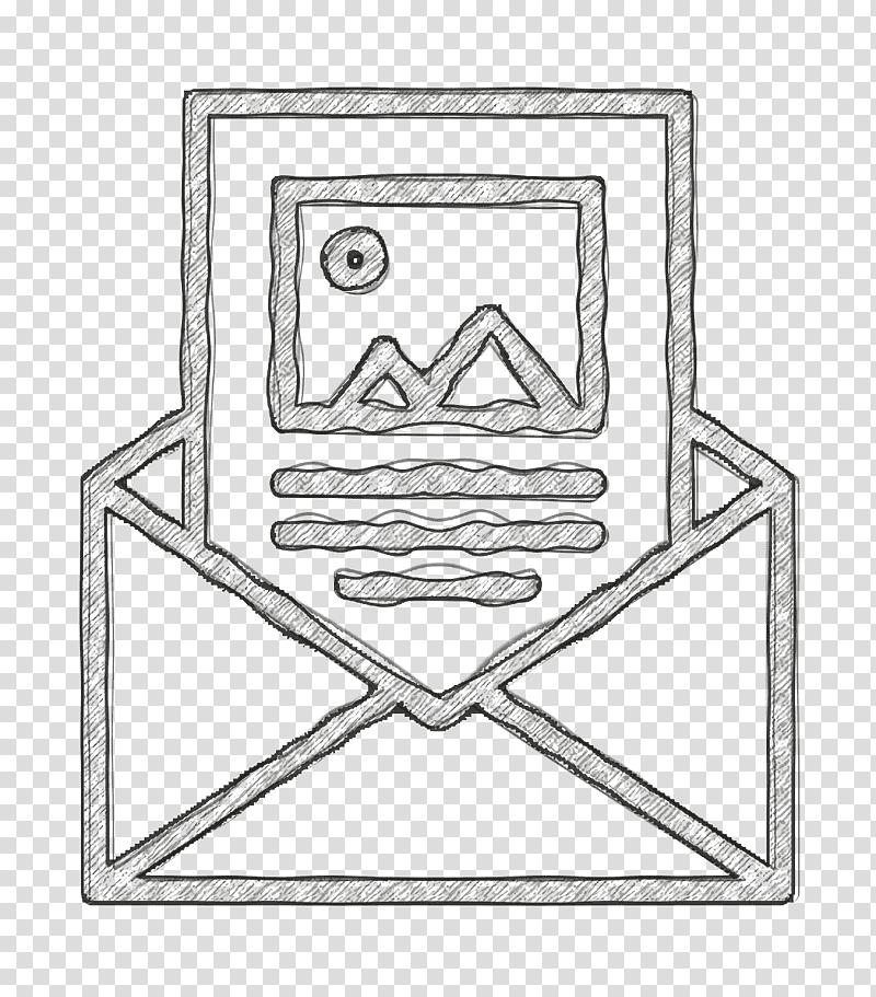 Newsletter icon Blog icon Document icon, Line Art, Email Spam, Message, Logo, Text, Spamming transparent background PNG clipart