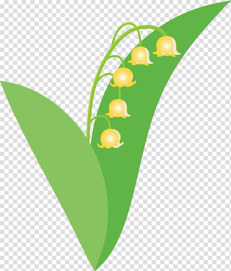 Lily Bell flower, Leaf, Green, Plant, Logo, Lily Of The Valley transparent background PNG clipart