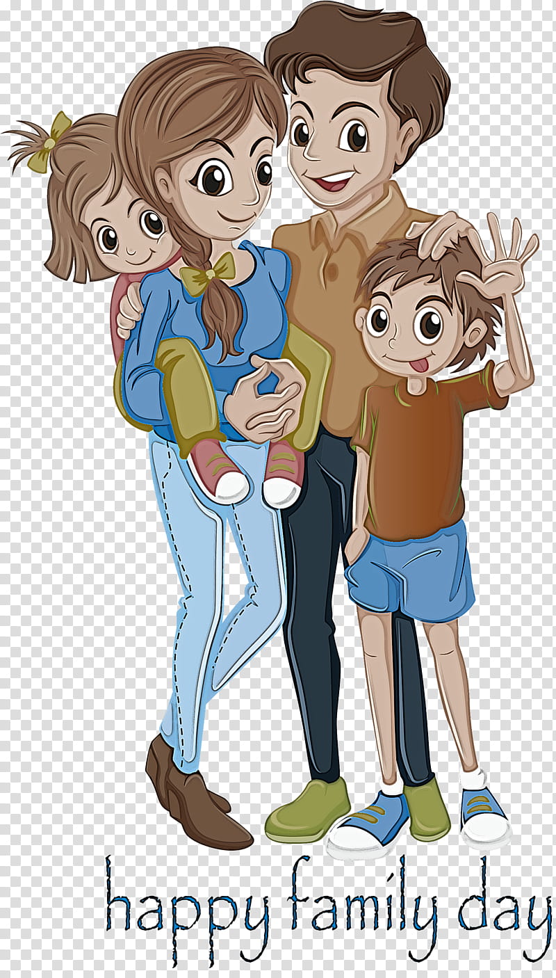 family day, Cartoon, Fun, Animation, Gesture, Style transparent background PNG clipart