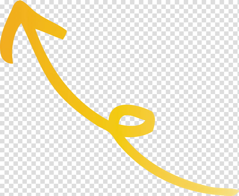 Curved Arrow, Yellow, Line, Logo transparent background PNG clipart
