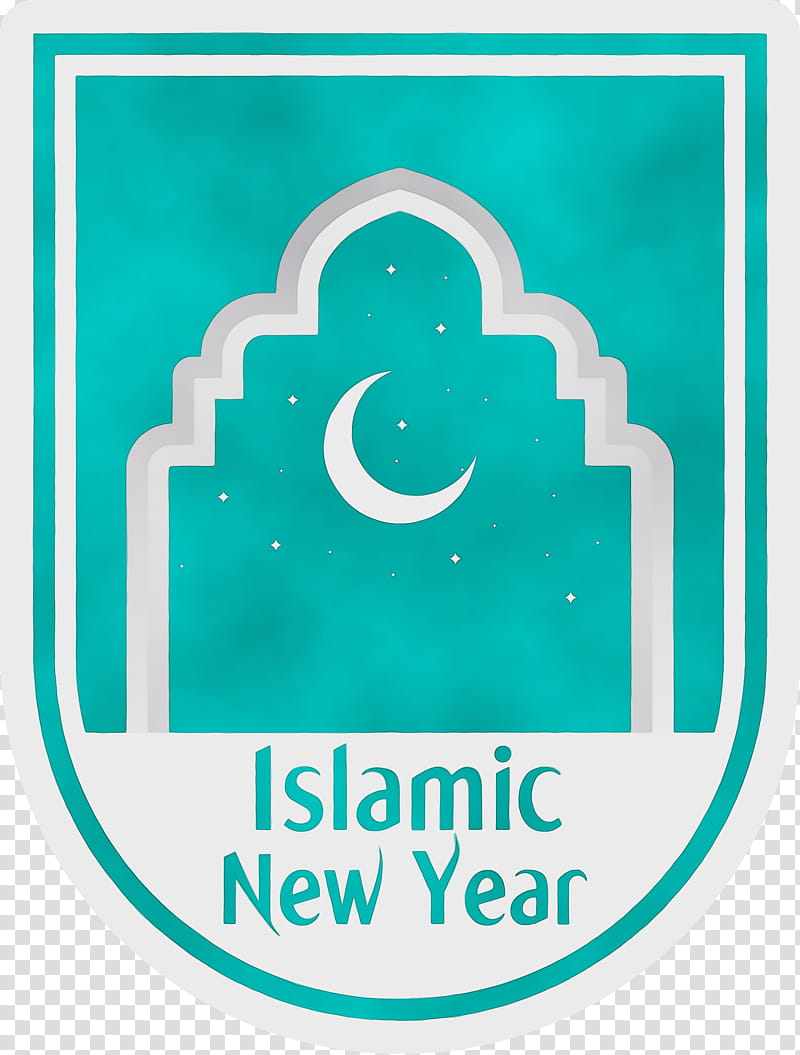 logo font label.m green area, Islamic New Year, Arabic New Year, Hijri New Year, Muslims, Watercolor, Paint, Wet Ink transparent background PNG clipart