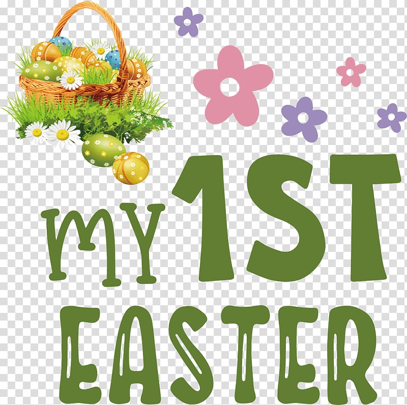 My 1st Easter easter baskets easter day, Logo, Meter, Number transparent background PNG clipart