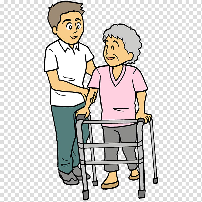 conversation line area meter behavior, Nursing Care, Nursing Cartoon, Old People, Elder, Job, Human transparent background PNG clipart