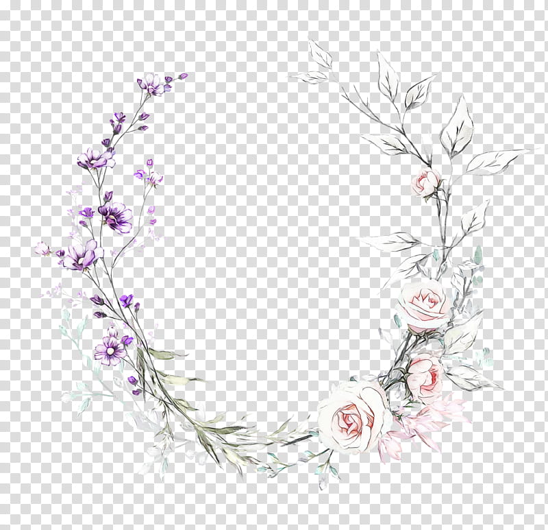 Oil Painting Flower, Watercolor Painting, Drawing, Floral Design, Watermedia, Lilac, Plant, Branch transparent background PNG clipart