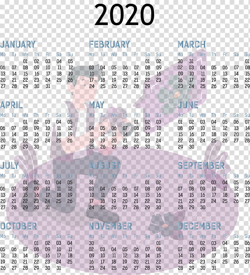 2020 yearly calendar Printable 2020 Yearly Calendar Template Full Year Calendar 2020, Estrella Damm, Calendar System, Line, Meter transparent background PNG clipart