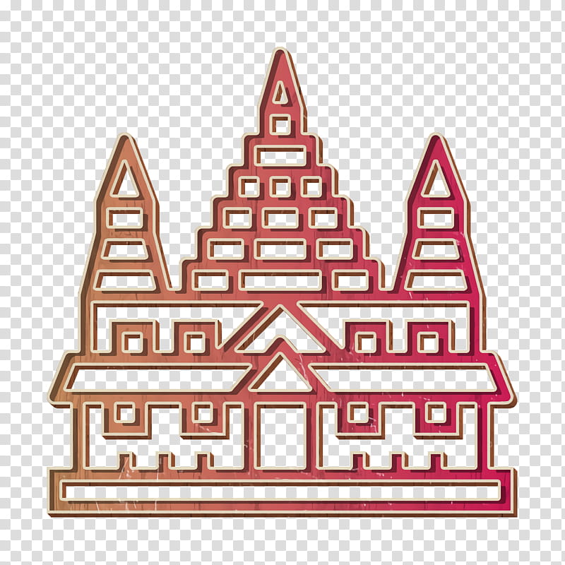 Pattaya icon Wat yansangwararam icon, Landmark, Building, Facade, Temple transparent background PNG clipart