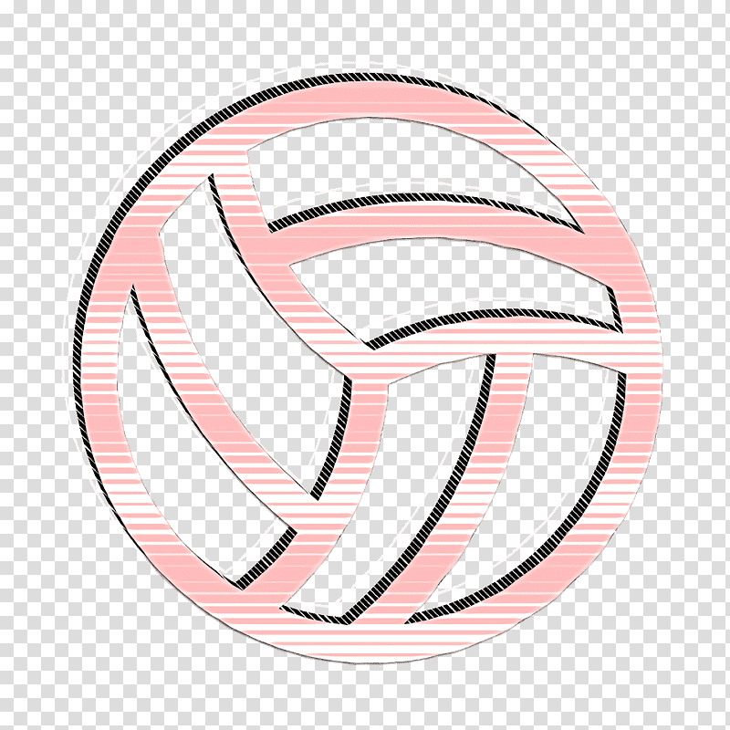 Ball icon Sport icon Volleyball icon, Logo, Symbol, Circle, Meter, Cognitive Behavioral Therapy, Analytic Trigonometry And Conic Sections transparent background PNG clipart