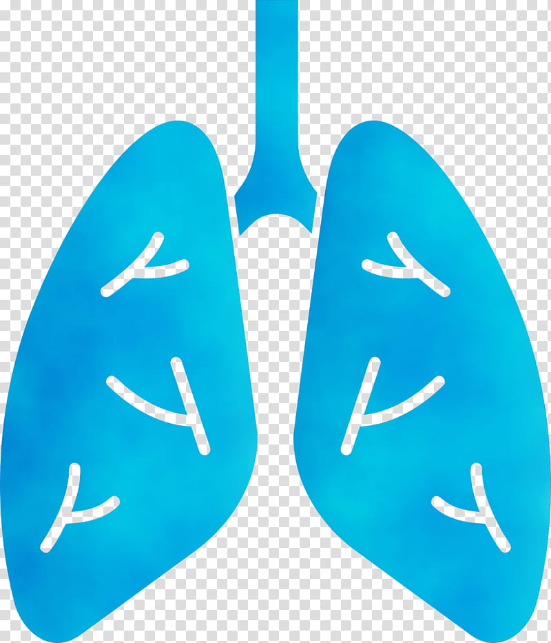 aqua blue turquoise azure teal, Lungs, COVID, Corona Virus Disease, Watercolor, Paint, Wet Ink, Electric Blue transparent background PNG clipart