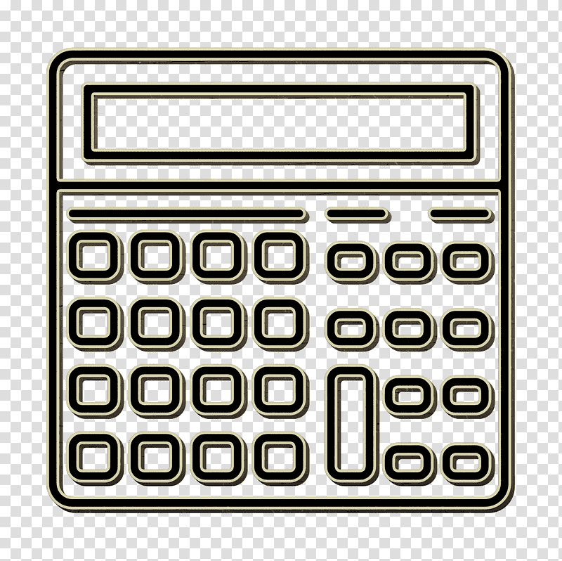 icon Accountant icon People Skills icon, Calculator Icon, Calculation, , Line, Symbol, INVENTORY transparent background PNG clipart