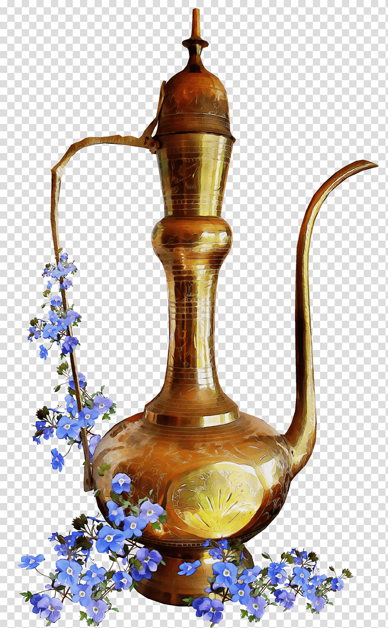 brass brass instrument cratiță crock ornament, Watercolor, Paint, Wet Ink, Flowerpot, Editing, Gratis transparent background PNG clipart