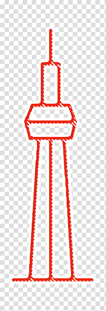 Toronto icon Cn tower icon Monuments icon, Line, Point, Joint, Area, Meter, Human Skeleton, Biology transparent background PNG clipart
