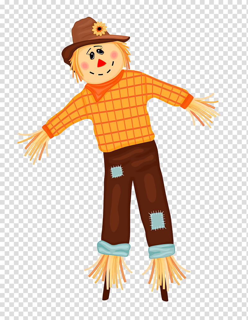 Thanksgiving Autumn Harvest, Scarecrow, Costume, Drawing, Orange Sa, Carnival, Costume Design transparent background PNG clipart