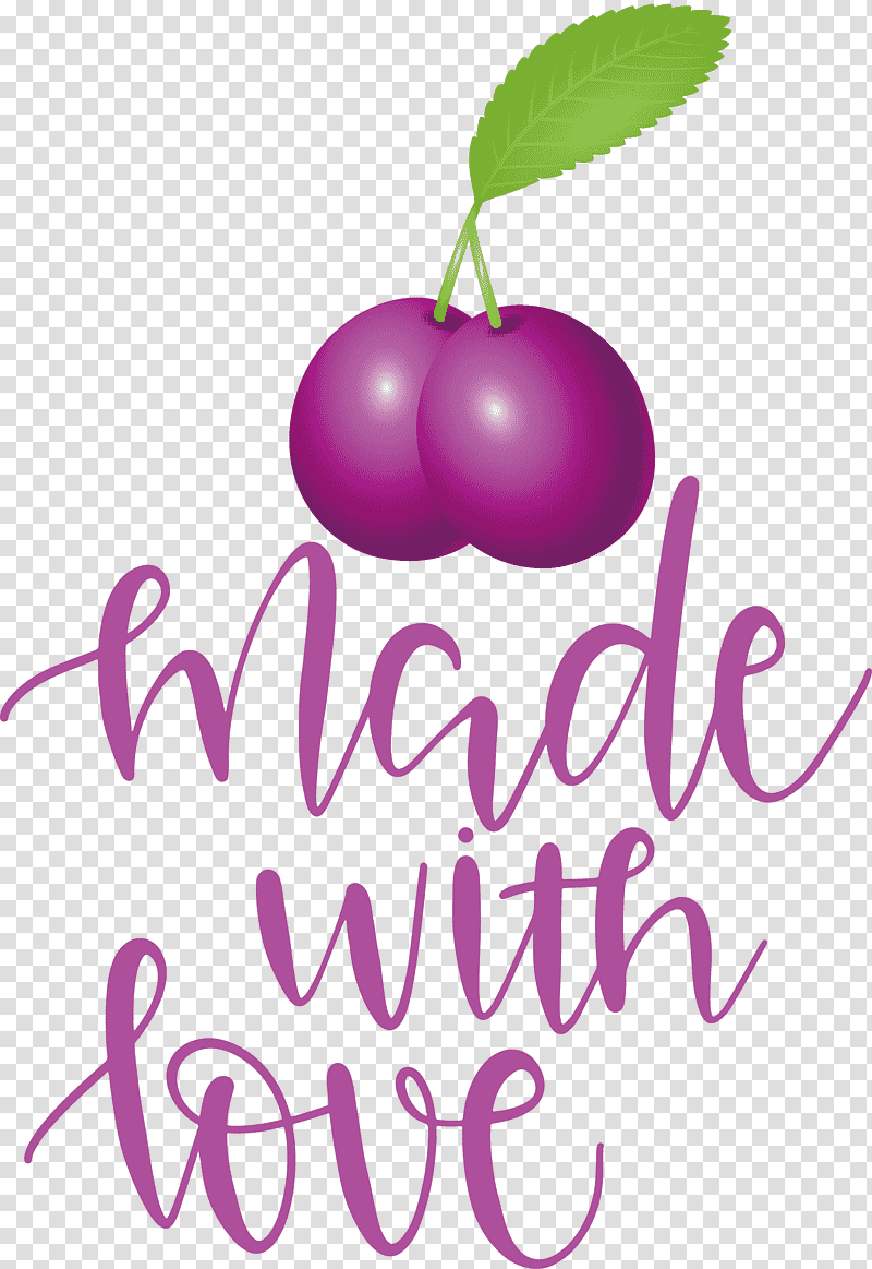 Made With Love Food Kitchen, Logo, Lilac M, Meter, Fruit, Flower, Plants transparent background PNG clipart