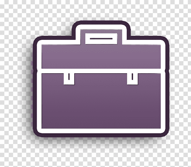 business icon Bag icon IOS7 Set Filled 1 icon, Portfolio Icon, Rectangle, Poster, Cylinder, Violet, Line transparent background PNG clipart