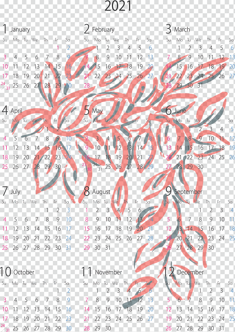 2021 Yearly Calendar, Flower, Elimina Olores Gatos Beox 500ml, Calligraphy, 123456789101112, Meter, Poster transparent background PNG clipart