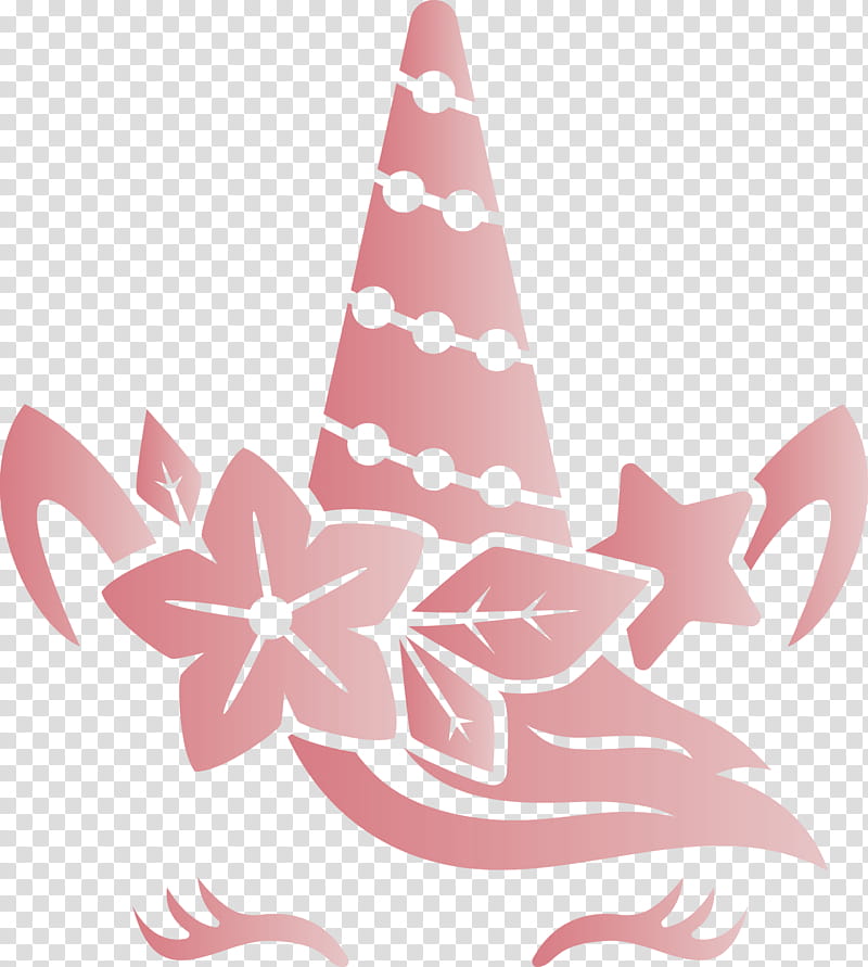 unicorn Christmas Unicorn, Pink, Plant transparent background PNG clipart