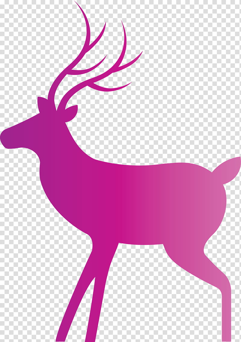 Christmas Deer Reindeer, Antler, Character, Character Created By transparent background PNG clipart