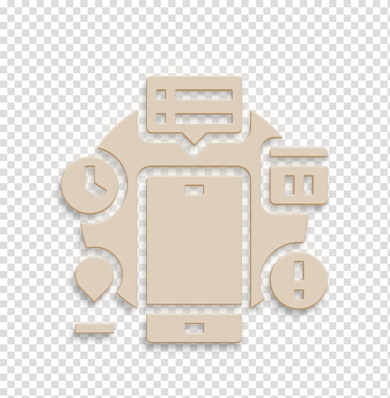 Automation icon Home automation icon Technologies Disruption icon, Beige, Technology transparent background PNG clipart