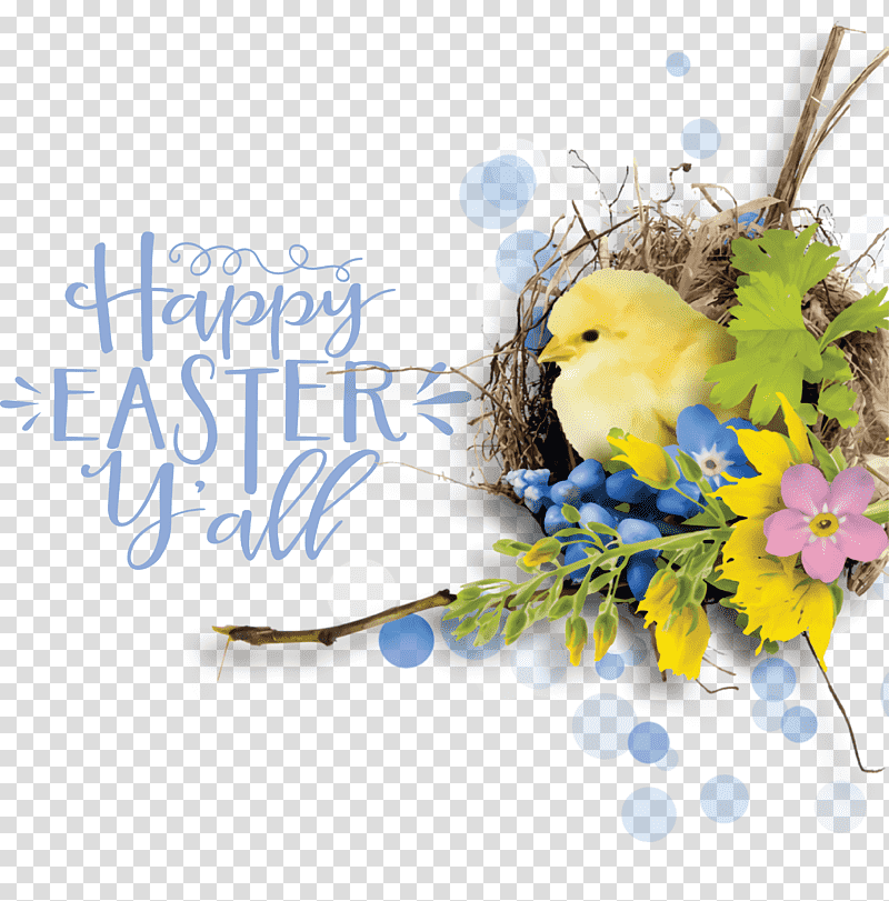 Happy Easter Easter Sunday Easter, Easter
, Easter Bunny, Flower, Floral Design, Easter Basket, Can I Go To The Washroom Please transparent background PNG clipart