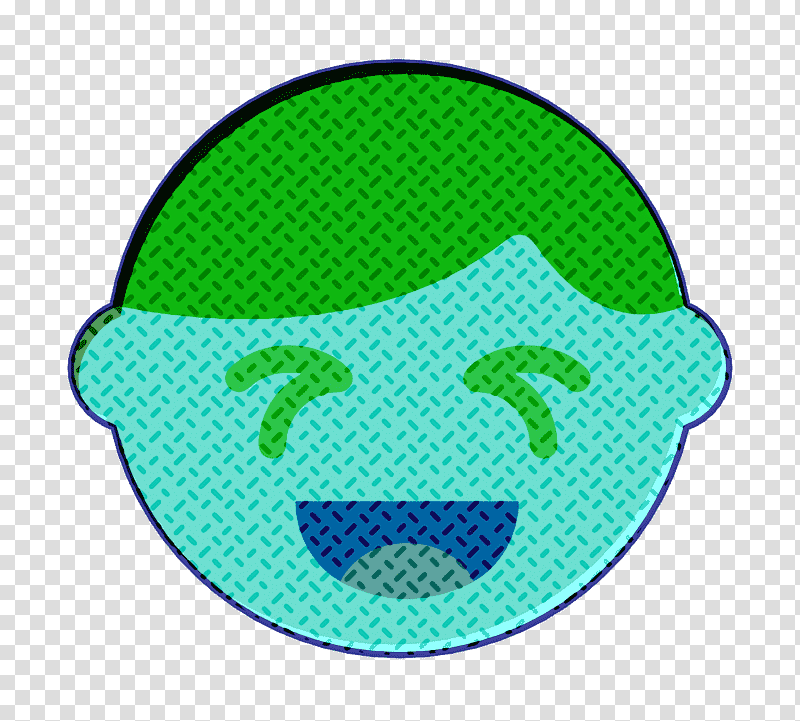 Emoticon Set icon Face icon Laughing icon, Green, Smiley, Symbol, Microsoft Azure transparent background PNG clipart