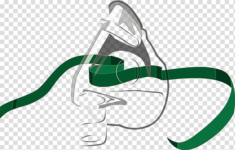 green oxygen mask headgear costume line art, Watercolor, Paint, Wet Ink transparent background PNG clipart