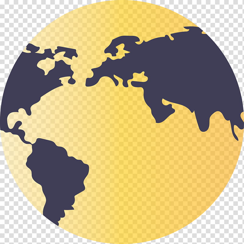 earth map, Yellow, Globe, Bear, World, Grizzly Bear, Silhouette, Plate transparent background PNG clipart