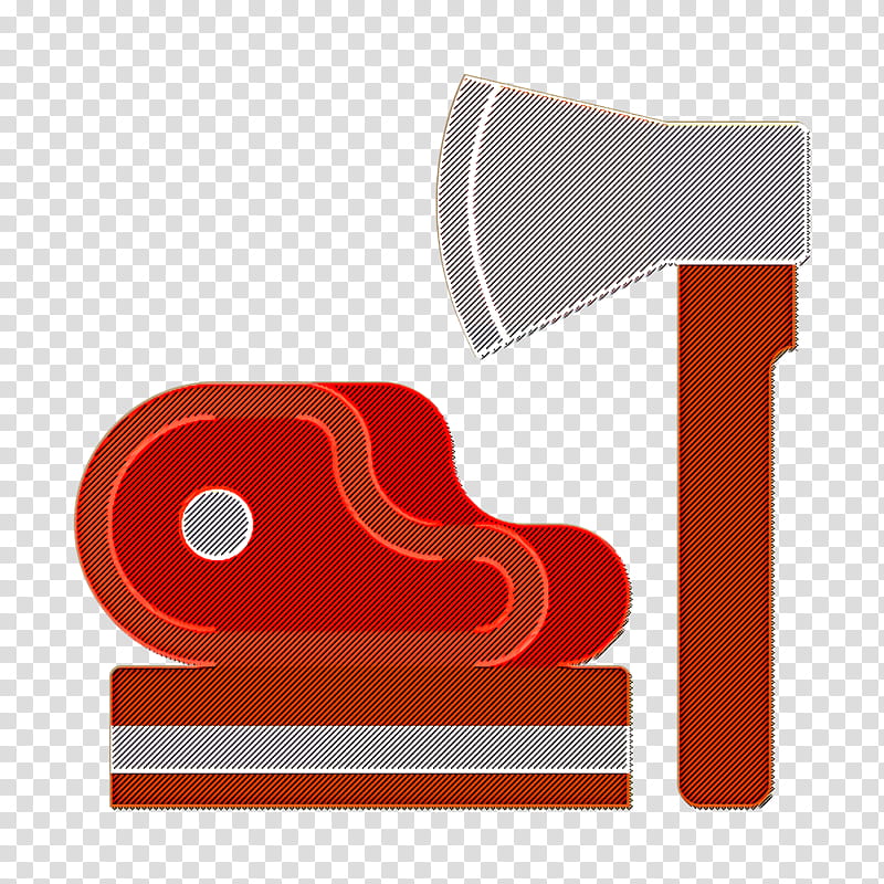 Ax icon Butcher icon Butcher shop icon, Red, Material Property, Logo transparent background PNG clipart