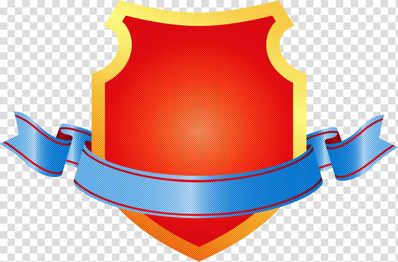 Emblem Ribbon, Shield, Orange, Electric Blue, Logo, Symbol transparent background PNG clipart