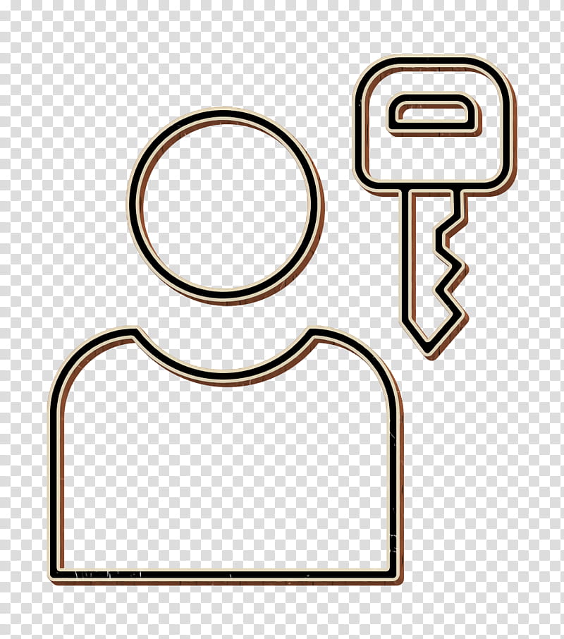 Lock icon User icon Cyber icon, Line Art, Cartoon, Silhouette, Computer Network transparent background PNG clipart