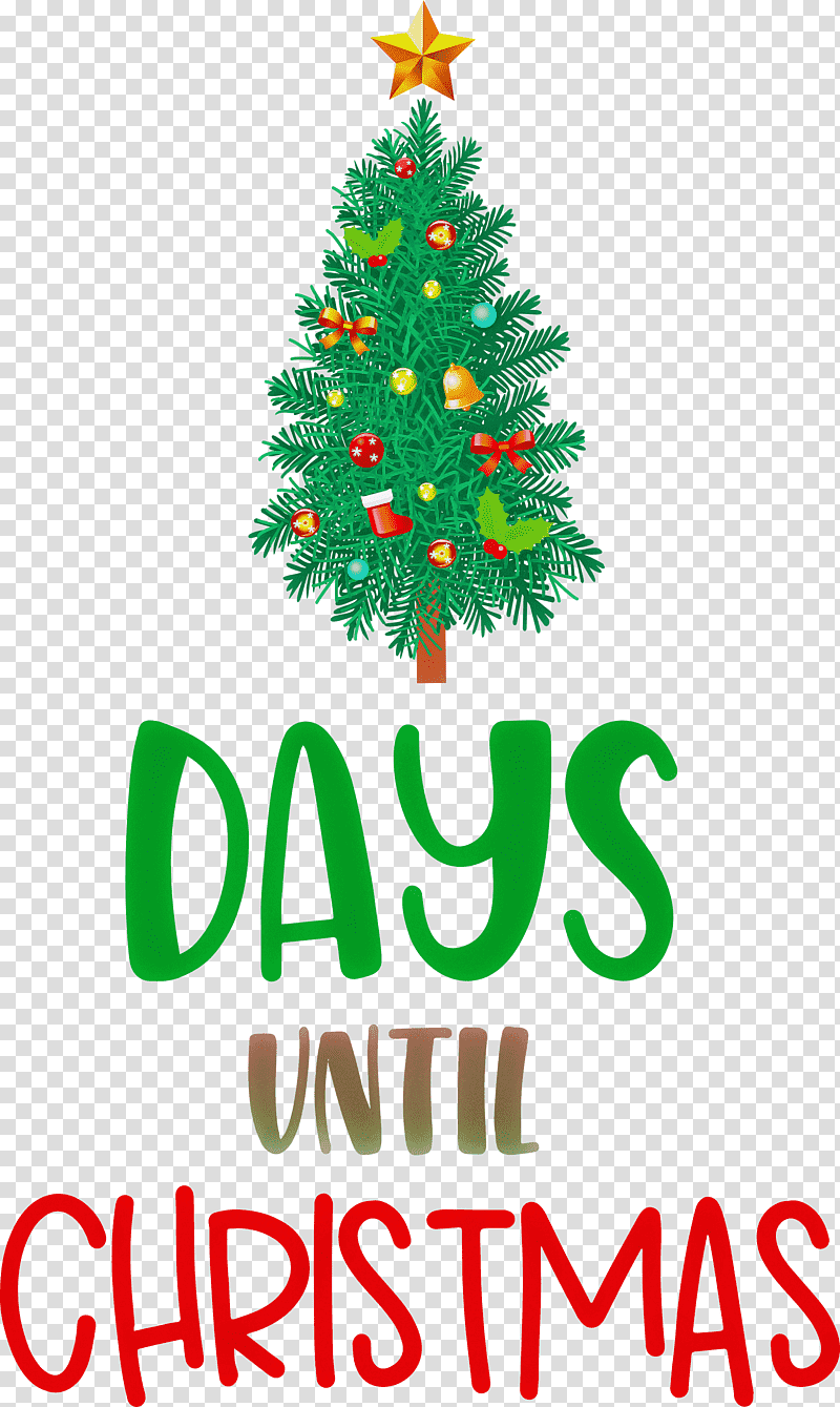 Days Until Christmas Christmas Xmas, Christmas , Christmas Tree, Christmas Day, Spruce, Holiday Ornament, Christmas Ornament transparent background PNG clipart