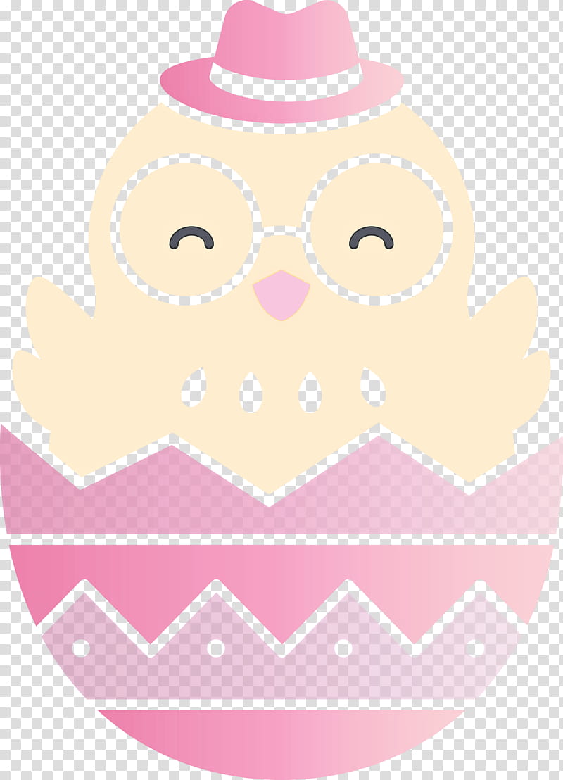 chick in eggshell easter day adorable chick, Pink, Owl, Bird transparent background PNG clipart