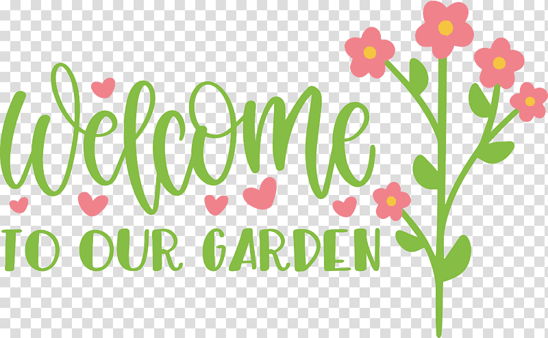 Garden Flower Floral, Welcome To Our Garden, Cricut, Free, Floral Design, Logo transparent background PNG clipart