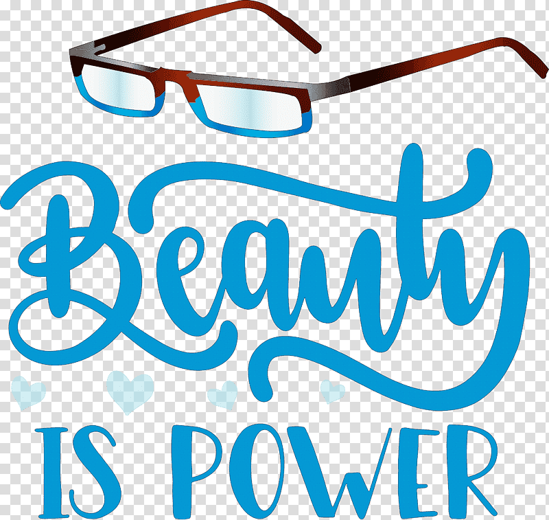 Beauty Is Power Fashion, Glasses, Logo, Goggles, Line, Meter, Microsoft Azure transparent background PNG clipart