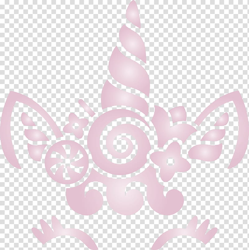 unicorn Christmas Unicorn, Pink, Purple, Lilac, Leaf, Plant, Logo transparent background PNG clipart